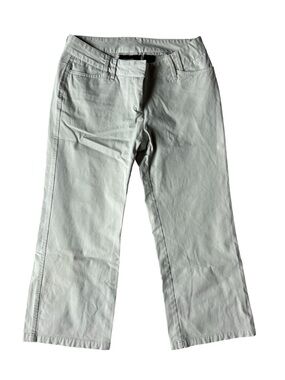 VINTAGE 90S EXPRESS CROPPED KHAKI PANTS COTTON 5/6 21.5 INSEAM